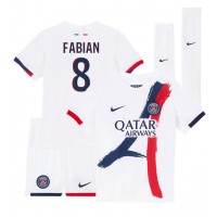 Paris Saint-Germain Fabian Ruiz #8 Auswärts Trikotsatz Kinder 2024-25 Kurzarm (+ Kurze Hosen)